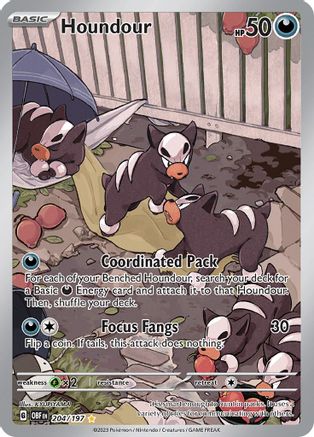 Houndour - 204/197 204 - [SV03 Obsidian Flames] Holofoil