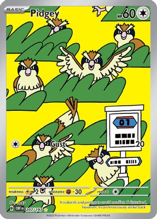 Pidgey - 207/197 207 - [SV03 Obsidian Flames] Holofoil