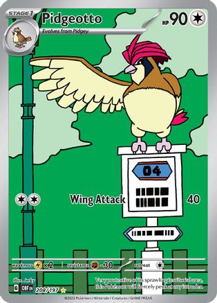 Pidgeotto - 208/197 208 - [SV03 Obsidian Flames] Holofoil