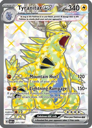 Tyranitar ex - 211/197 211 - [SV03 Obsidian Flames] Holofoil