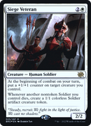Siege Veteran (PRE-025) [The Brothers' War Promos] Foil