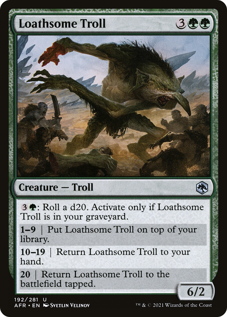 Loathsome Troll (AFR-192) [Adventures in the Forgotten Realms] Foil