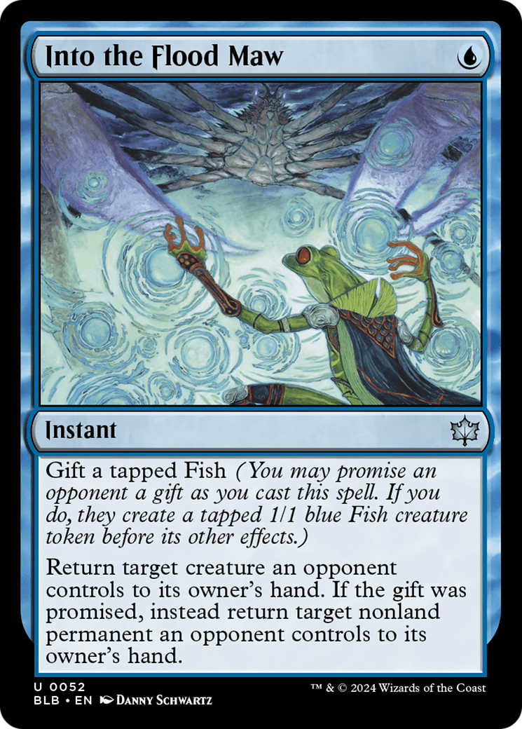 Into the Flood Maw (BLB-052) [Bloomburrow] Foil
