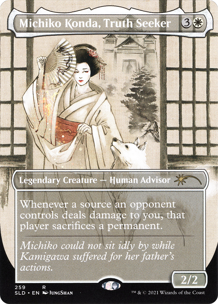 Michiko Konda, Truth Seeker (SLD-259) [Secret Lair Drop] (Borderless) Foil