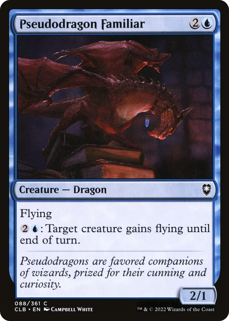 Pseudodragon Familiar (CLB-088) [Commander Legends: Battle for Baldur's Gate]