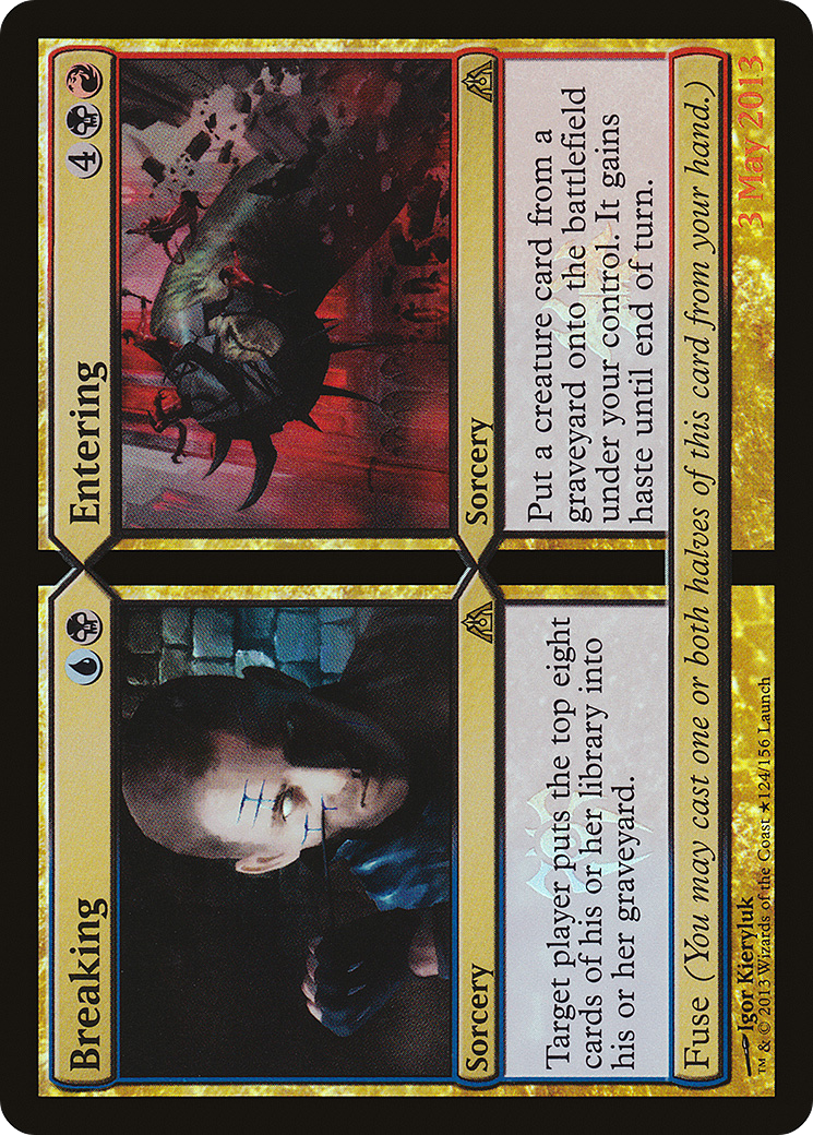 Breaking // Entering (LARP-124★) [Dragon's Maze Promos] Foil