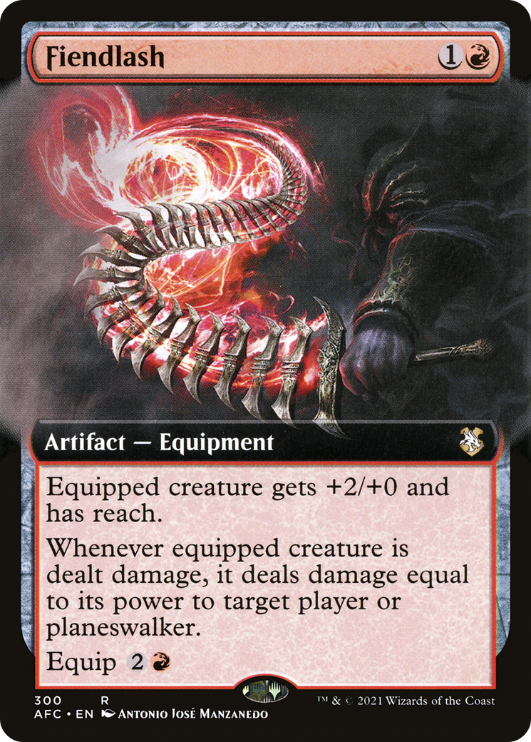 Fiendlash (Extended Art) (AFC-300) [Forgotten Realms Commander]