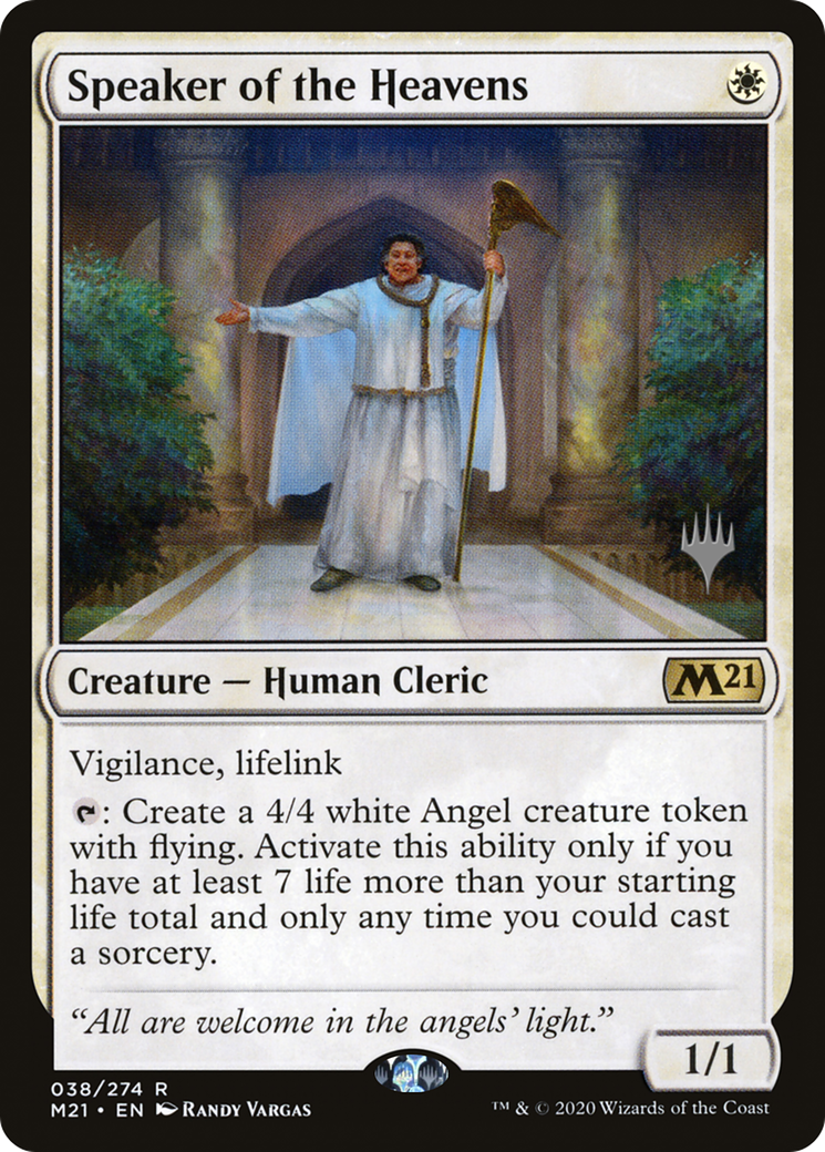 Speaker of the Heavens (PPM21-38P) [Core Set 2021 Promos]