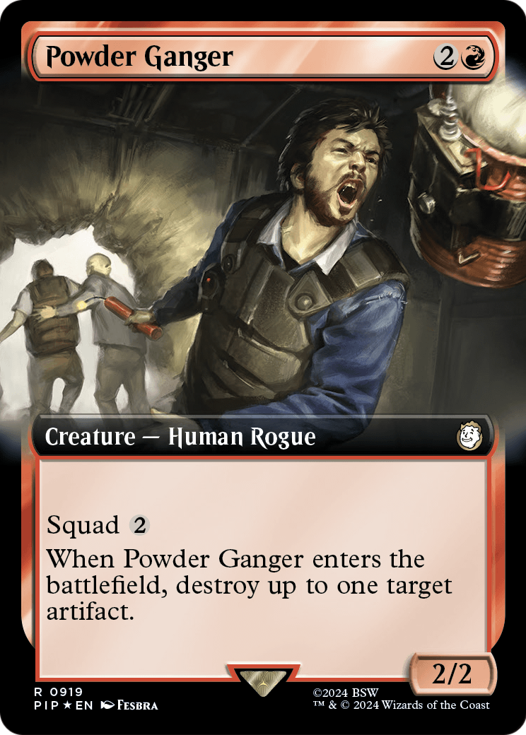 Powder Ganger (Extended Art) (Surge Foil) (PIP-919) [Fallout] Foil