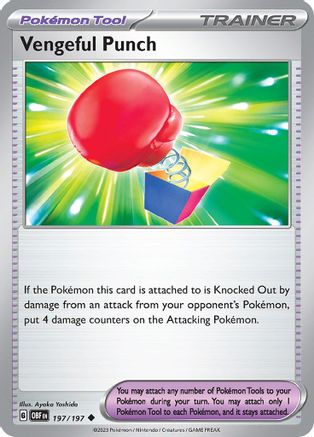 Vengeful Punch 197 - [SV03 Obsidian Flames] Reverse Holofoil