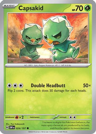 Capsakid - 024/197 24 - [SV03 Obsidian Flames] Reverse Holofoil