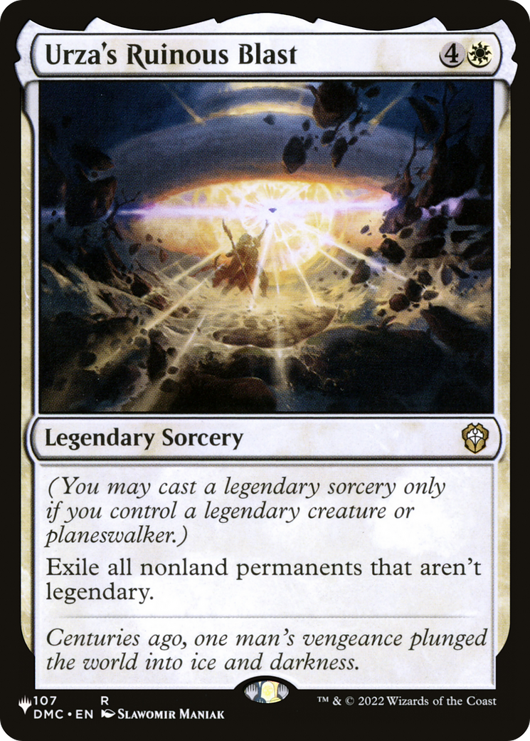 Urza's Ruinous Blast (LIST-DMC-107) [The List]