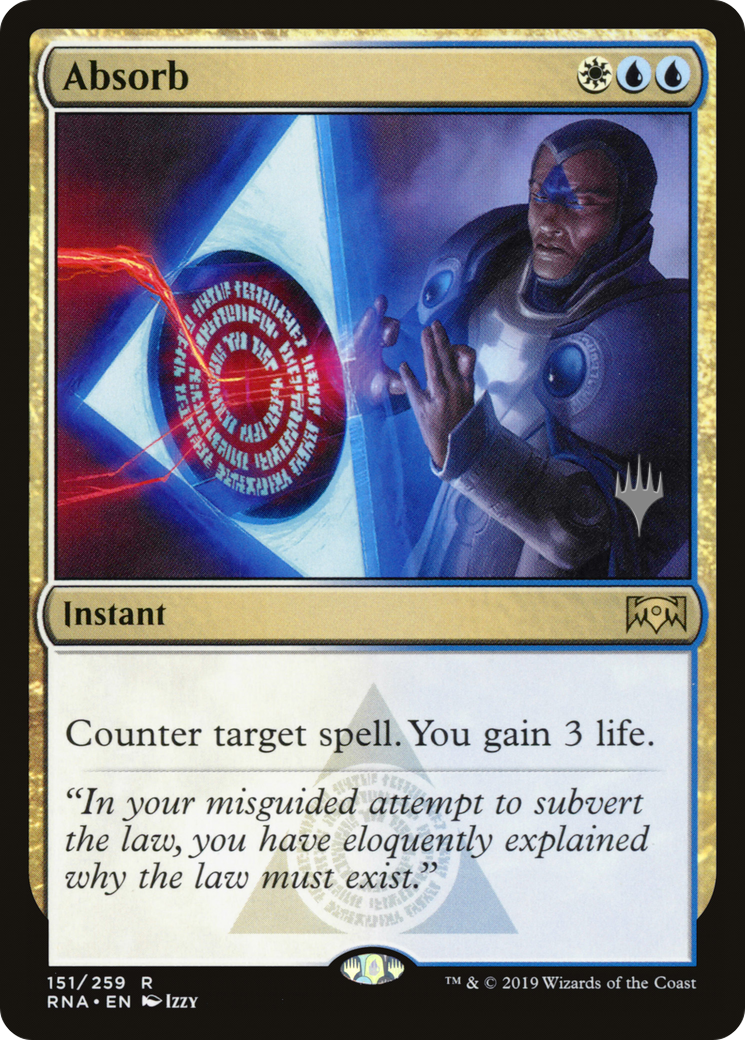Absorb (PPELD-151P) [Ravnica Allegiance Promos] Foil