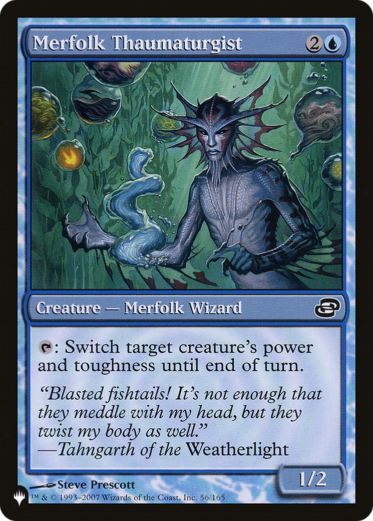 Merfolk Thaumaturgist (LIST-PLC-56) [The List]: (colorshifted)