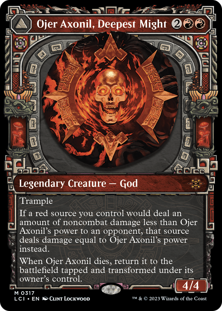 Ojer Axonil, Deepest Might // Temple of Power (LCI-317) [The Lost Caverns of Ixalan]: (Showcase)