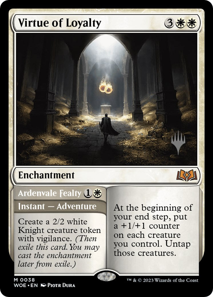Virtue of Loyalty // Ardenvale Fealty (PPWOE-38P) [Wilds of Eldraine Promos] Foil
