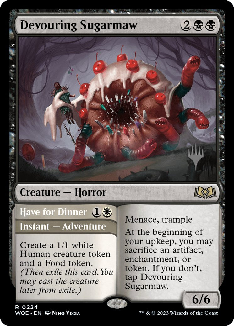 Devouring Sugarmaw // Have for Dinner (PPWOE-224P) [Wilds of Eldraine Promos] Foil