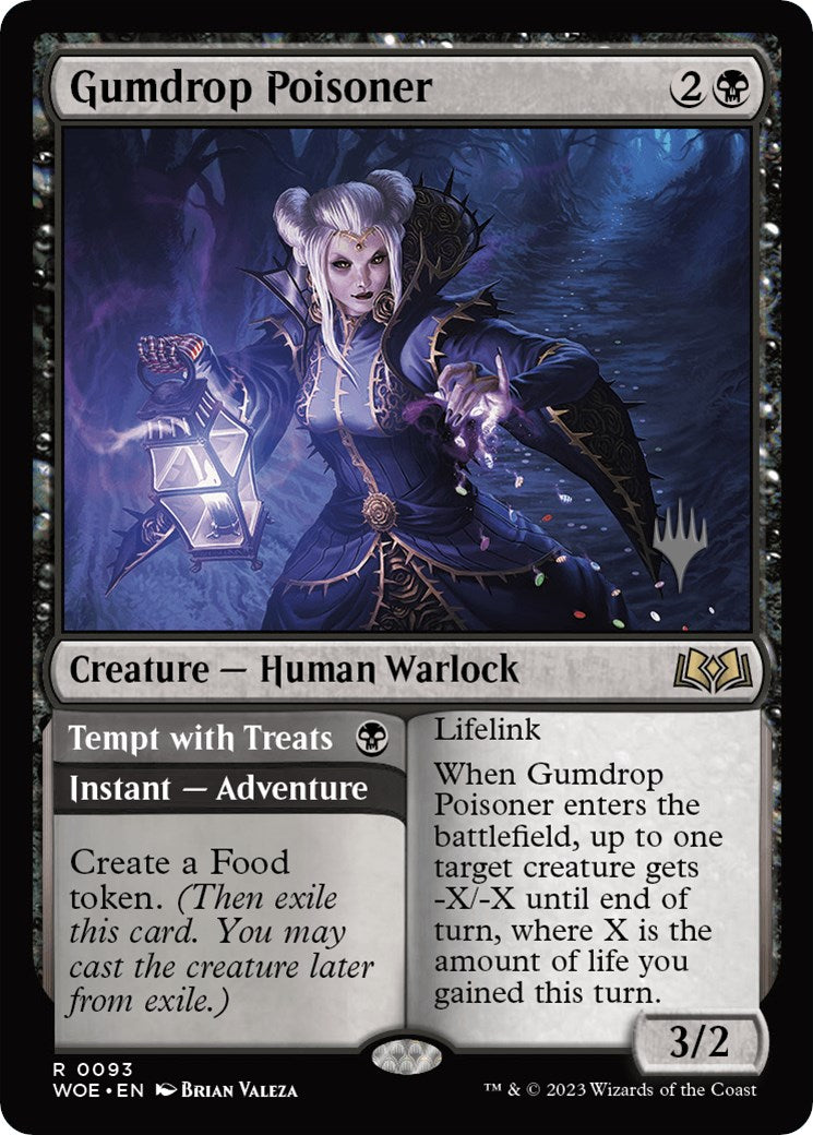 Gumdrop Poisoner // Tempt with Treats (PPWOE-93P) [Wilds of Eldraine Promos] Foil