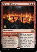 Virtue of Courage // Embereth Blaze (PPWOE-157P) [Wilds of Eldraine Promos] Foil