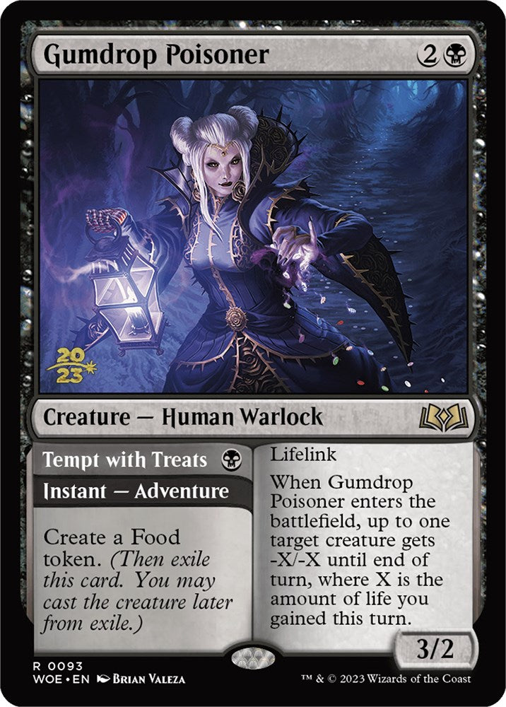 Gumdrop Poisoner // Tempt with Treats (PPWOE-93P) [Wilds of Eldraine Promos] Foil