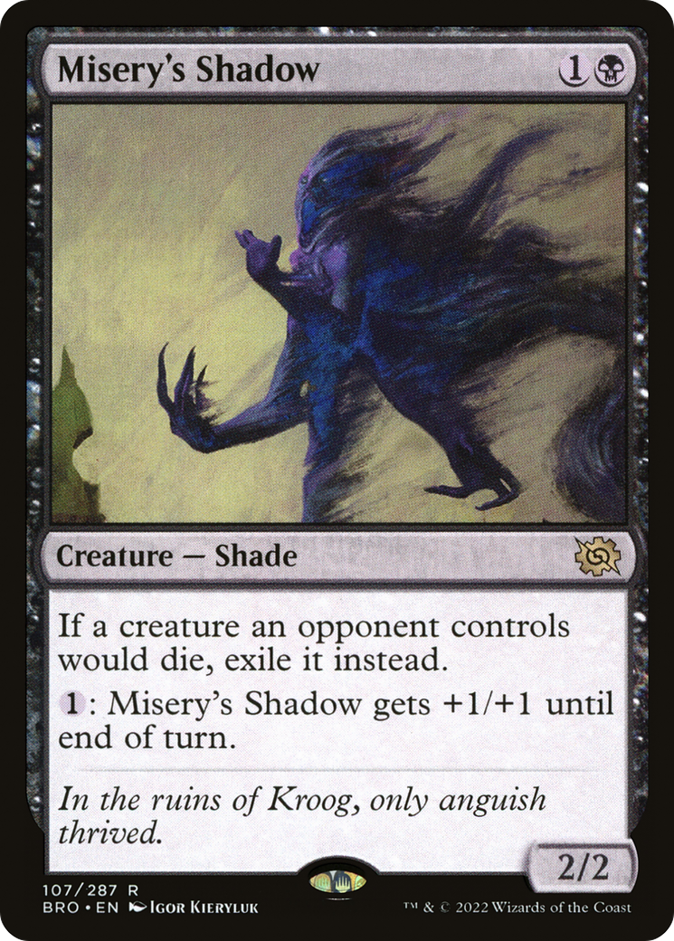 Misery's Shadow (BRO-107) [The Brothers' War] Foil