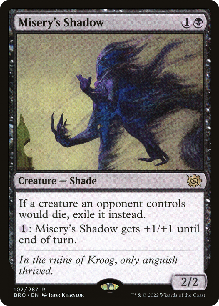 Misery's Shadow (BRO-107) [The Brothers' War] Foil