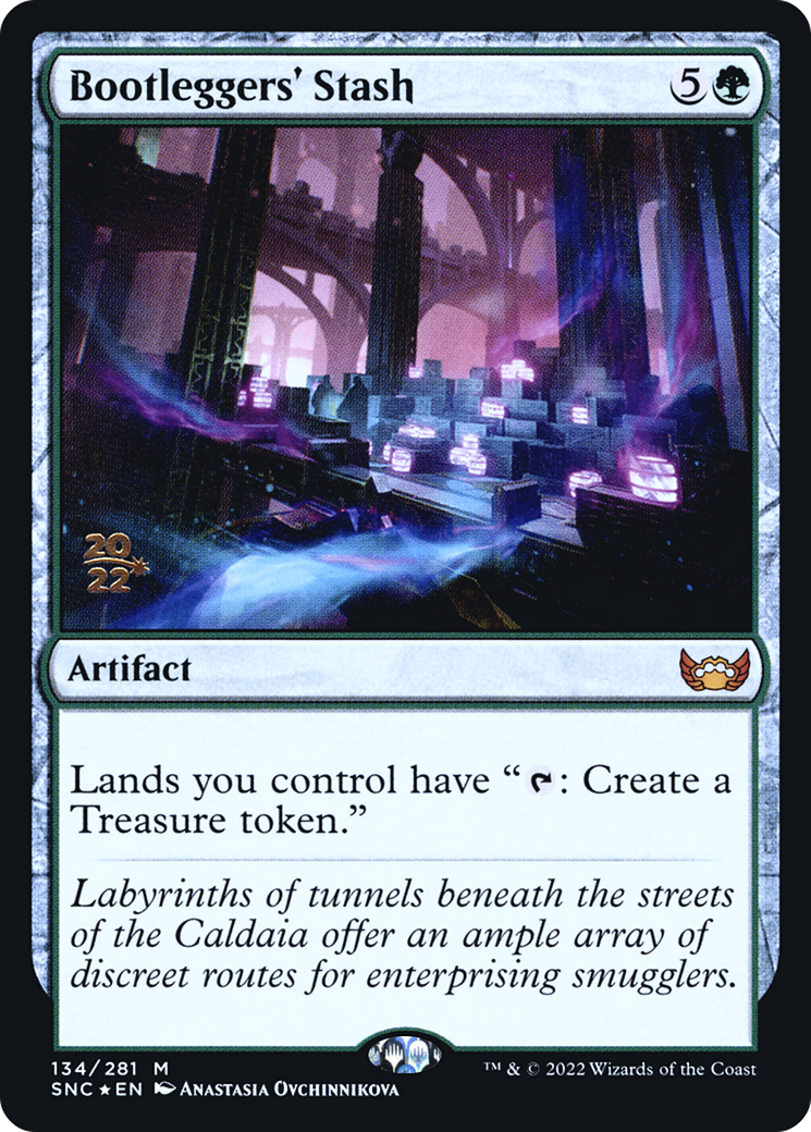 Bootleggers' Stash (PRE-134) [Streets of New Capenna Promos] Foil