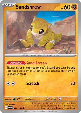 Sandshrew 27 - [SV Scarlet & Violet 151]