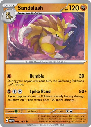 Sandslash 28 - [SV Scarlet & Violet 151]