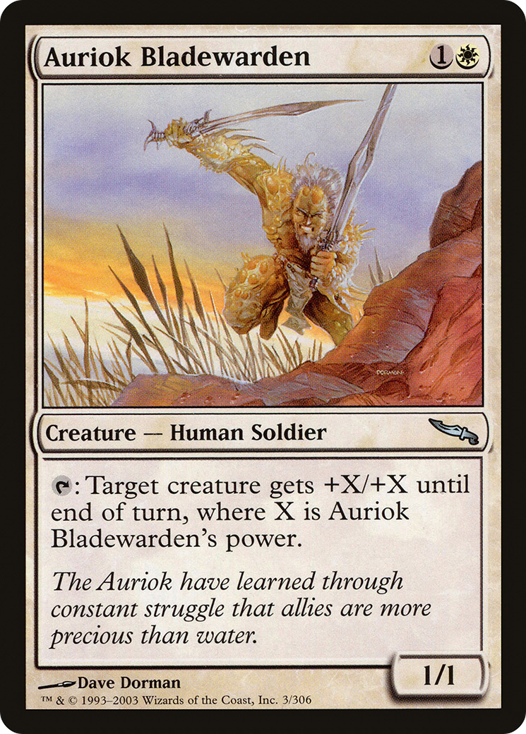 Auriok Bladewarden (MRD-003) [Mirrodin]
