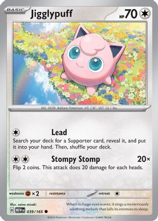 Jigglypuff 39 - [SV Scarlet & Violet 151] Reverse Holofoil
