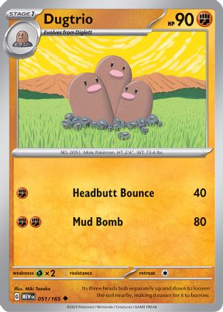Dugtrio 51 - [SV Scarlet & Violet 151]