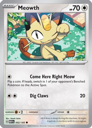 Meowth 52 - [SV Scarlet & Violet 151]