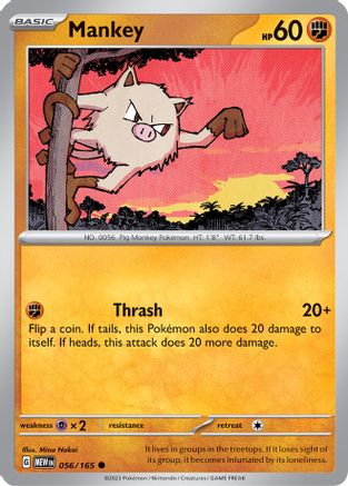 Mankey 56 - [SV Scarlet & Violet 151] Reverse Holofoil