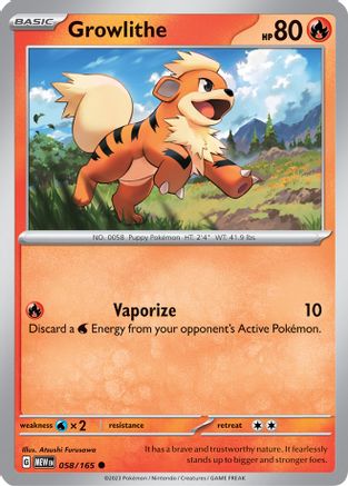 Growlithe 58 - [SV Scarlet & Violet 151] Reverse Holofoil