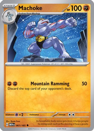 Machoke - 067/165 67 - [SV Scarlet & Violet 151] Reverse Holofoil