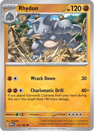 Rhydon 112 - [SV Scarlet & Violet 151]