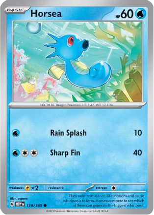 Horsea 116 - [SV Scarlet & Violet 151] Reverse Holofoil