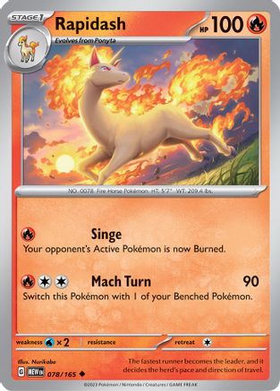 Rapidash 78 - [SV Scarlet & Violet 151] Reverse Holofoil