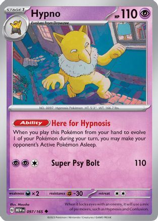 Hypno 97 - [SV Scarlet & Violet 151] Reverse Holofoil