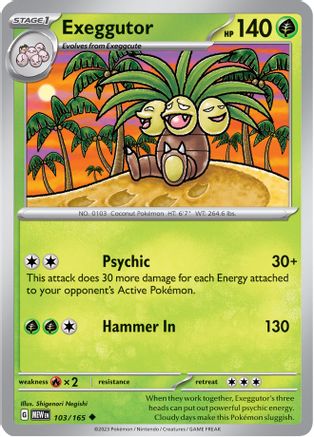 Exeggutor 103 - [SV Scarlet & Violet 151] Reverse Holofoil