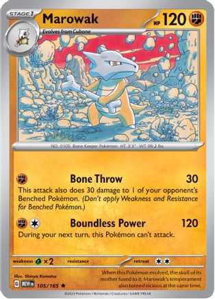 Marowak 105 - [SV Scarlet & Violet 151] Reverse Holofoil