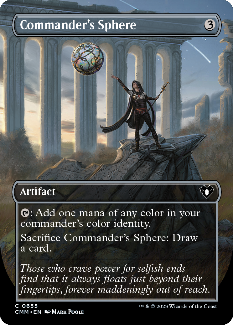 Commander's Sphere (Borderless) (CMM-655) [Commander Masters] Foil
