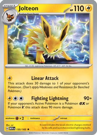 Jolteon 135 - [SV Scarlet & Violet 151] Reverse Holofoil