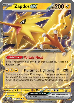 Zapdos ex - 145/165 145 - [SV Scarlet & Violet 151] Holofoil