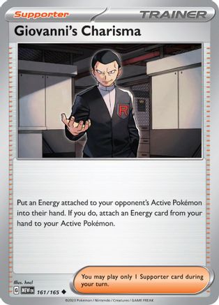 Giovanni's Charisma - 161/165 161 - [SV Scarlet & Violet 151]
