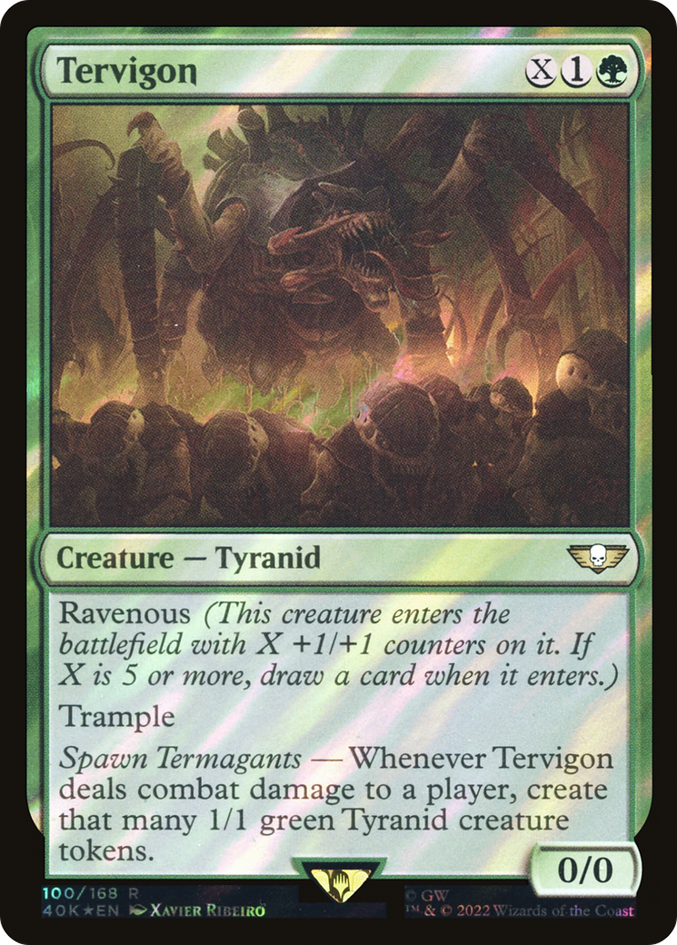 Tervigon (Surge Foil) (40K-100) [Warhammer 40,000 Commander] Foil
