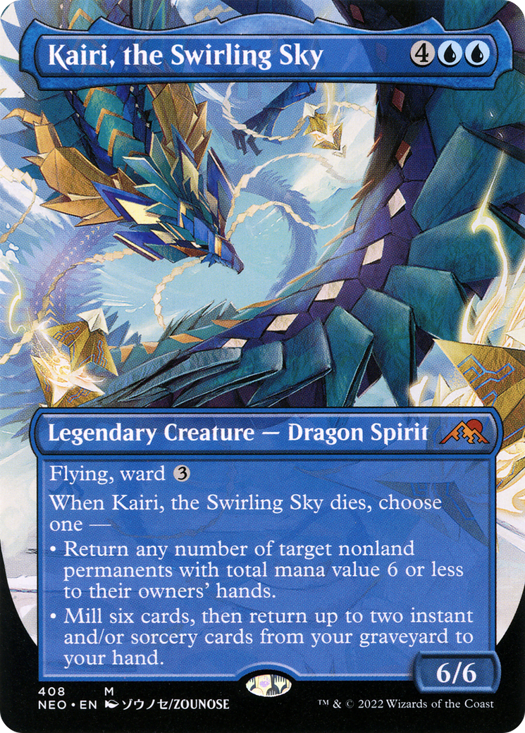 Kairi, the Swirling Sky (NEO-408) [Kamigawa: Neon Dynasty] (Borderless)