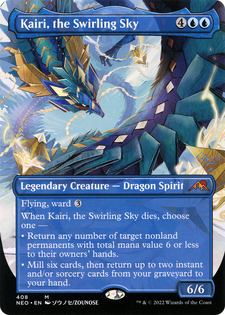 Kairi, the Swirling Sky (Borderless) (NEO-408) [Kamigawa: Neon Dynasty]