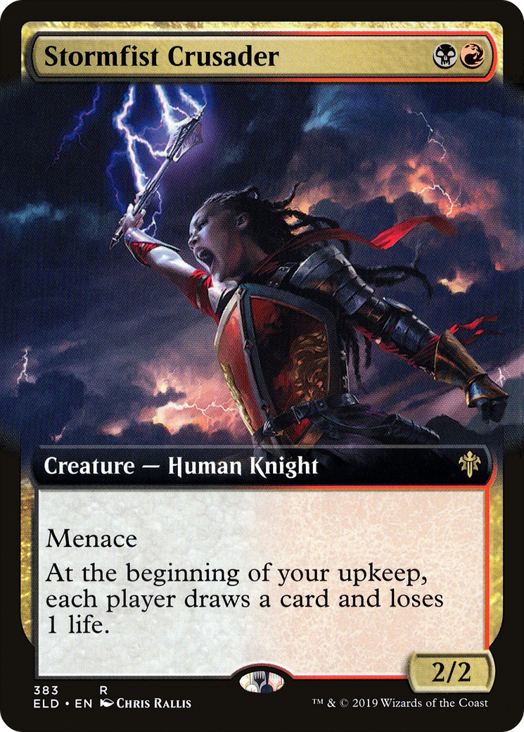 Stormfist Crusader (Extended Art) (ELD-383) [Throne of Eldraine]